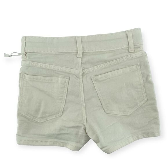 H&M Toddler Girl’s White Stretchy Cotton Adjustable Waist Shorts Size 8 - Picture 2 of 9